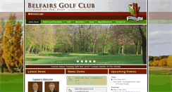 Desktop Screenshot of belfairsgolfclub.co.uk