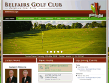 Tablet Screenshot of belfairsgolfclub.co.uk